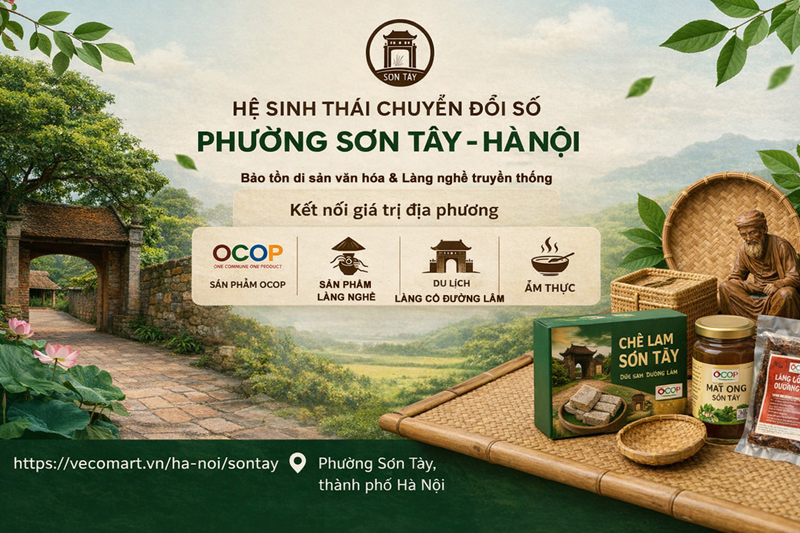 Hệ sinh thái chuyển đổi số phường Sơn Tây - Hà Nội