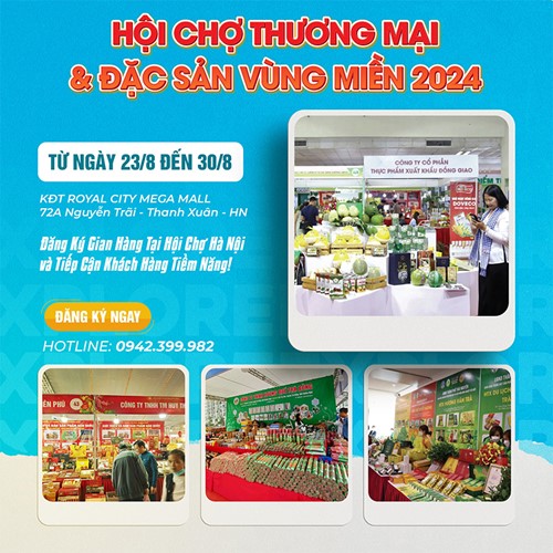 Hội chợ thương mại và đặc sản vùng miền 2024