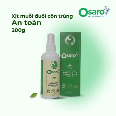 Xịt muỗi & đuổi côn trùng OSARO 200g – Xịt gọn, không gian dễ chịu sau dùng